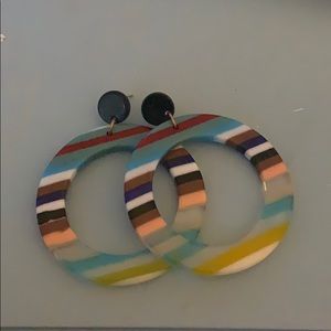 funky hoop earings